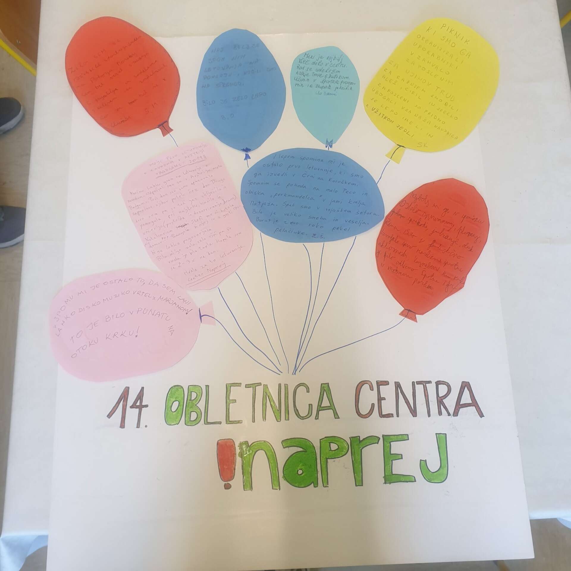 ŠTIRINAJST LET CENTRA NAPREJ